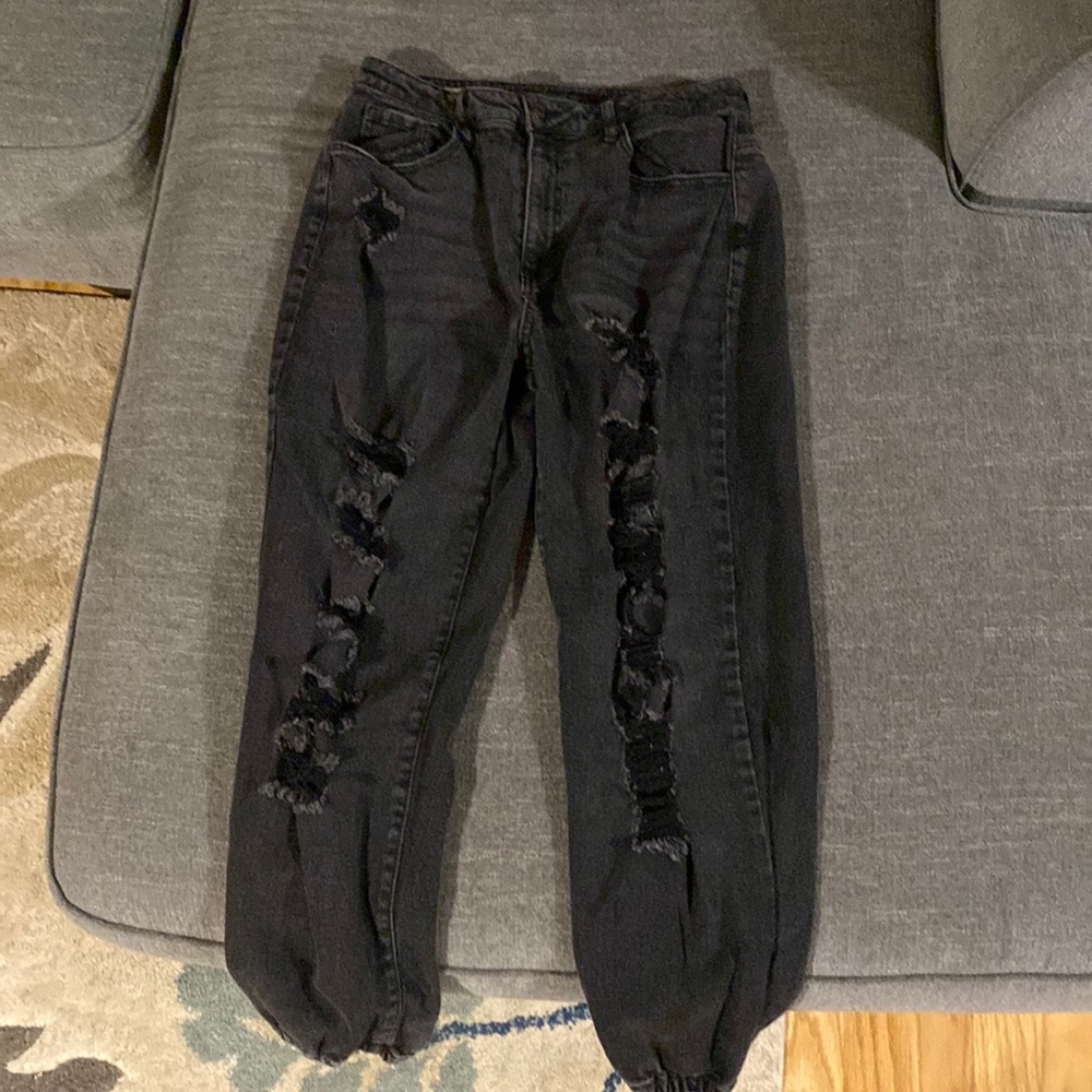 Vanilla Star Black Ripped Jeans